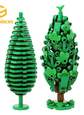 SETbricks动物植物系列古老的双面树模型小颗粒拼装积木益智玩具