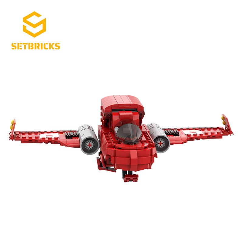 SETbricks游戏周边无人深空飞机载具模型小颗粒拼装积木益智玩具