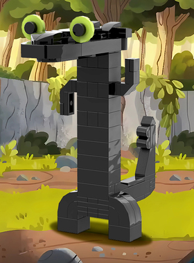 SETbricks无牙仔跳舞积木MOC周边玩偶益智拼装玩具男女孩儿童礼物