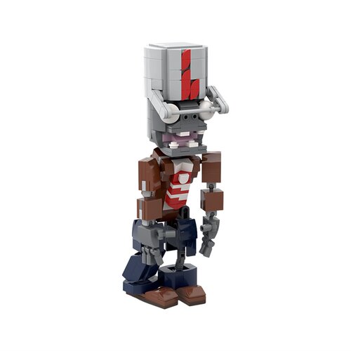 SETbricks PVZ2水桶头僵尸小颗粒拼装积木兼容益智儿童玩具套装
