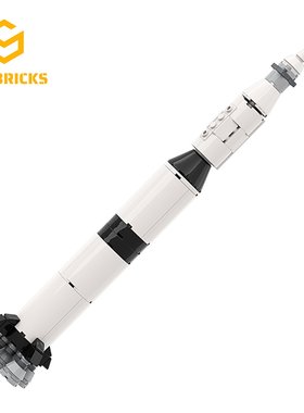 SETbricks航天火箭阿波罗土星五号1:330小颗粒拼装积木益智玩具