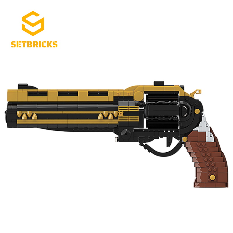 SETbricks命运2最后的遗愿金枪小颗粒拼装积木益智玩具