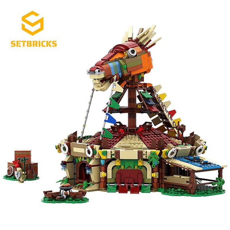 SETbricks任天堂游戏周边塞尔达传说荒野之息小颗粒拼装积木玩具
