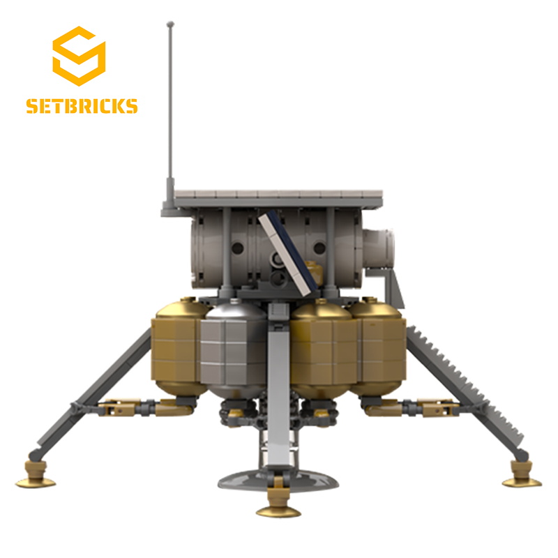 SETbricks太空航天拟建月球殖民基地模型小颗粒拼装积木益智玩具