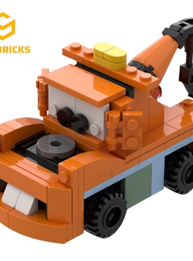 SETbricks儿童动画汽车总动员主角闪电麦昆小颗粒拼装积木益智