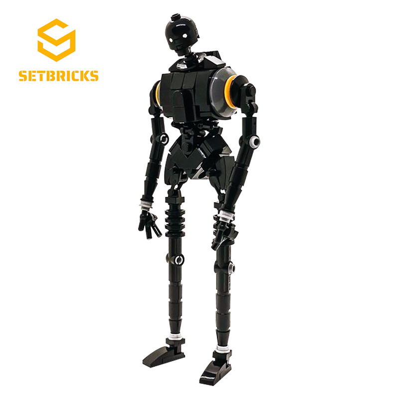 SETbricks星战机器人小人仔侠盗一号K-2SO小颗粒拼装积木益智玩具