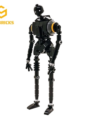 SETbricks星战机器人小人仔侠盗一号K-2SO小颗粒拼装积木益智玩具