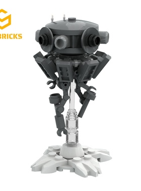 SETbricks星球大战帝国探测机器人机甲颗粒拼装积木益智儿童玩具