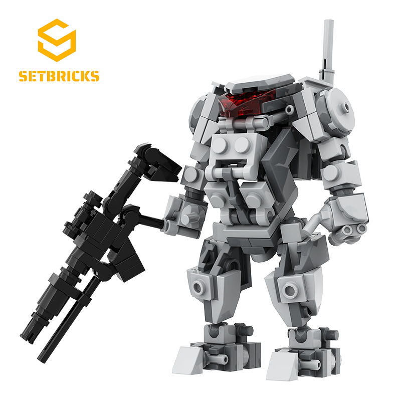 SETbricks太空水星机器人机甲模型小颗粒拼装积木益智儿童玩具