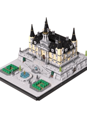 SETbricks积木MOC文艺复兴时期的宫殿街景摆件高砖高德斯拼装玩具