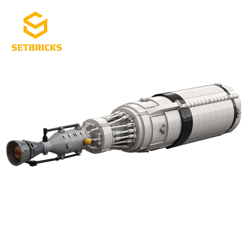 SETbricks太空航天可重复使用核航天飞机小颗粒拼装积木益智玩具