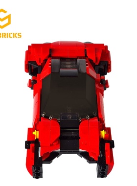 SETbricks赛博朋克2077XF-40回旋飞行汽车小颗粒拼装积木益智玩具