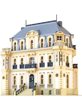 setbricks积木圣让城堡-布加迪城堡组装拼装模型高砖零件MOC玩具