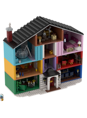 SETbricks积木MOC泰勒情人屋房屋街景高砖零件拼装拼插组装玩具