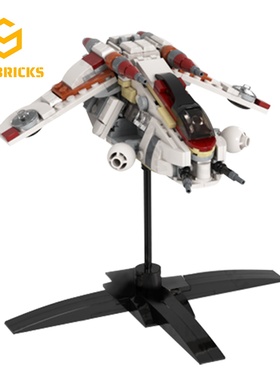 SETbricks星球大战军事共和国炮艇模型小颗粒拼装积木益智玩具