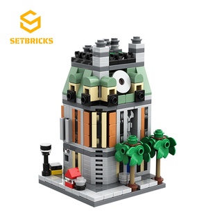 SETbricks建筑奇异博士至圣所lego76218小颗粒拼装积木益智玩具