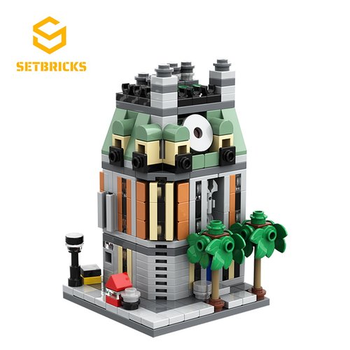 SETbricks建筑奇异博士至圣所lego76218小颗粒拼装积木益智玩具