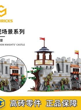 SETbricks狮王城堡扩充场景兼容10305小颗粒拼装积木益智玩具