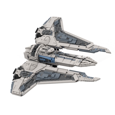 SETbricks积木MOC星球大战曼达洛人Gauntlet战机宇宙飞船拼装玩具