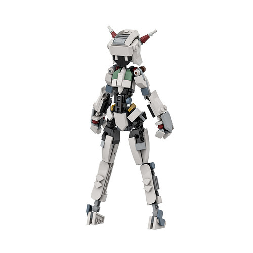 setbricks积木机械少女人物摆件组装拼装模型高砖零件MOC玩具