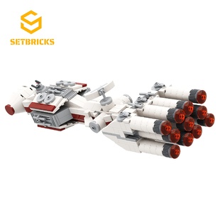 SETbricks星战坦特维四号飞船兼容小颗粒拼装积木益智玩具