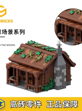 SETbricks创意设计小木屋街景模型摆件颗粒拼装积木益智儿童玩具