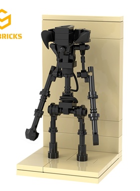 SETbricks后室暗房人物公仔摆件小颗粒拼装积木高砖礼物益智玩具