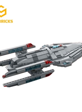 SETbricks星际迷航.联邦星舰普罗米修斯号小颗粒拼装积木益智玩具