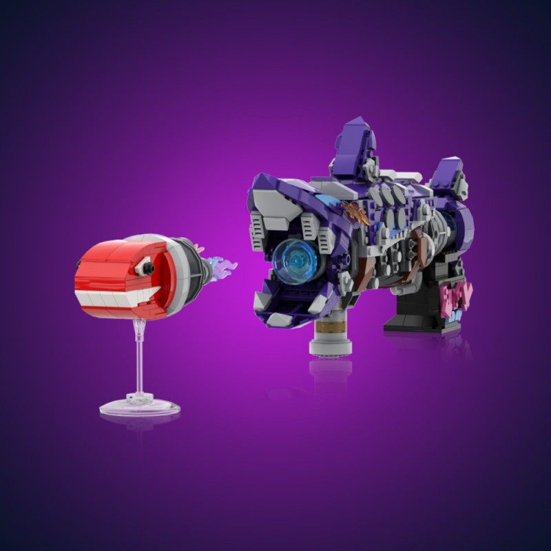 金克斯鱼骨火箭炮SETbricks积木Arcane Jinx拼装组装高砖零件玩具