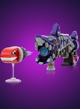 金克斯鱼骨火箭炮SETbricks积木Arcane Jinx拼装组装高砖零件玩具