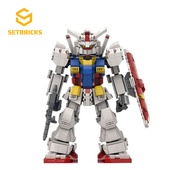 2机甲小颗粒拼装 SETbricks万代Robot魂R魂RX 积木益智儿童玩具