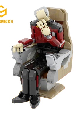 SETbricks星际迷航PICARD船长人物模型小颗粒拼装积木益智玩具