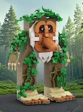 【AI山海经】长鼻子脑腐动物Tungahur Tralalero Tralala积木玩具