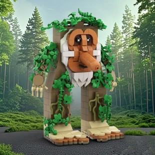 【AI山海经】长鼻子脑腐动物Tungahur Tralalero Tralala积木玩具