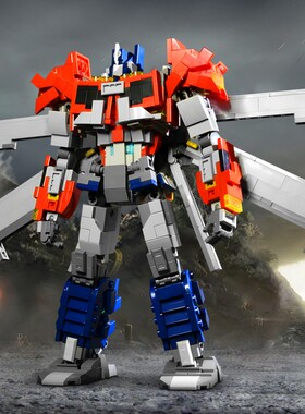 SETbricks擎天柱2.0小颗粒拼装积木兼容益智儿童玩具套装拼插礼品