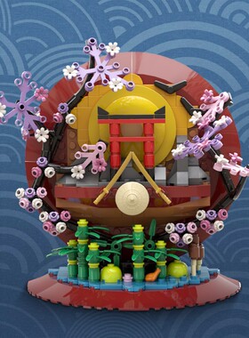 SETbricks 日本艺术2 小颗粒积木兼容益智儿童玩具套装拼插礼品