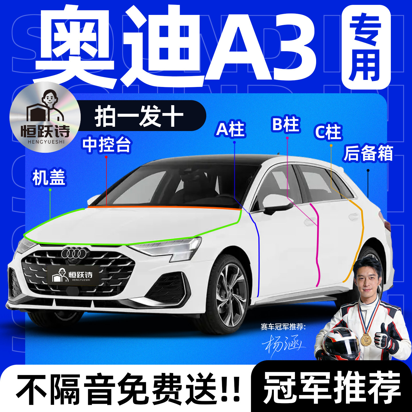 【奥迪A3】全车专用隔音密封条