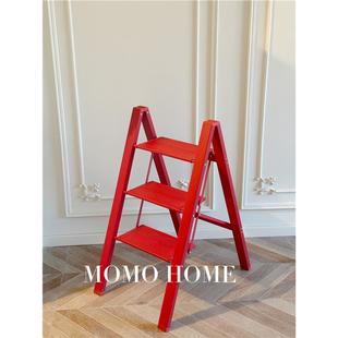 MOMO HOME家居梯子家用折叠梯加厚铝合金梯室内登高楼梯宅女同款