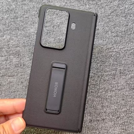 适用于荣耀Magic vs3手机壳新款折叠屏原装同款正品皮革带中轴磁吸饺链保护壳v3高级感保护套原厂防摔后壳男