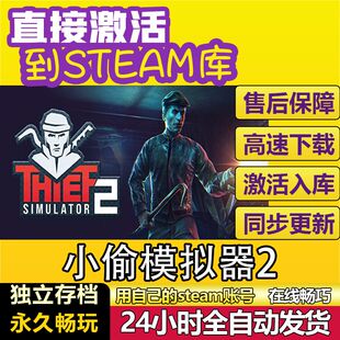 小偷模拟器2 steam激活码cdkey在线PC电脑游戏入库全球兑换码永久