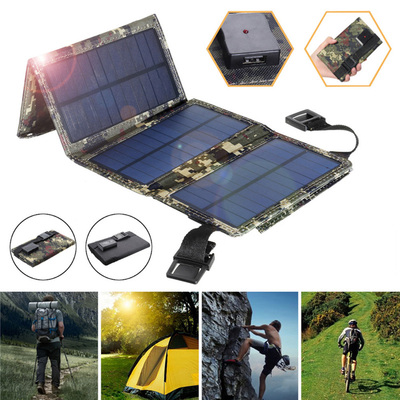 Portable Folding USB 5V Solar panel power bank Charger新款ye