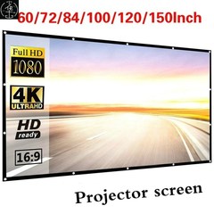 Projector Screen HD Anti-wrinkle Collapsible Portable Movie