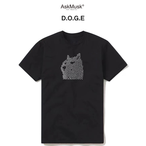 D.O.G.E.狗狗效率部创意T恤/连帽衫-AskMusk出品-科技/创意/黑色