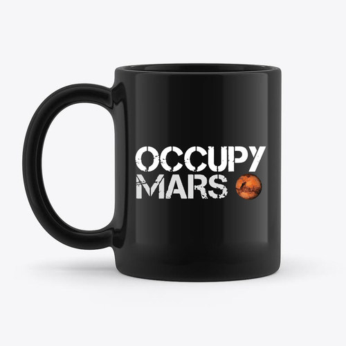 占领火星OCCUPYMARS马斯克杯-AskMusk出品-SpaceX/黑色/马克杯
