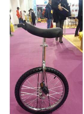 生产20寸独轮车可调高度钢圈独轮自行车20”Unicycle电镀