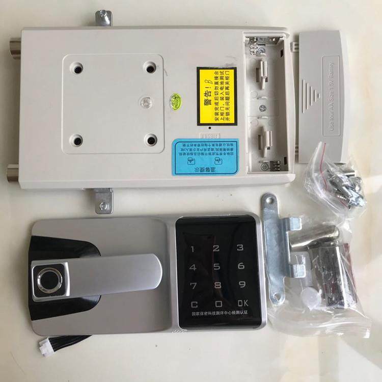 语音指纹密码锁铁皮文件柜指纹锁档案柜子智能锁双人开锁单人开锁