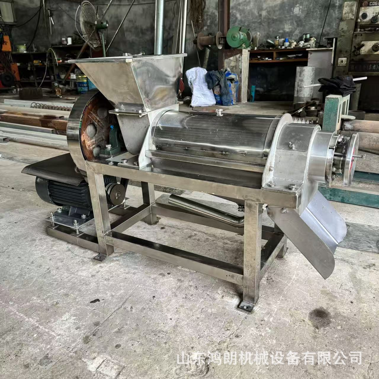 新鲜水果榨汁机 大型不锈钢压榨原汁机 生姜大蒜榨汁机 压汁机