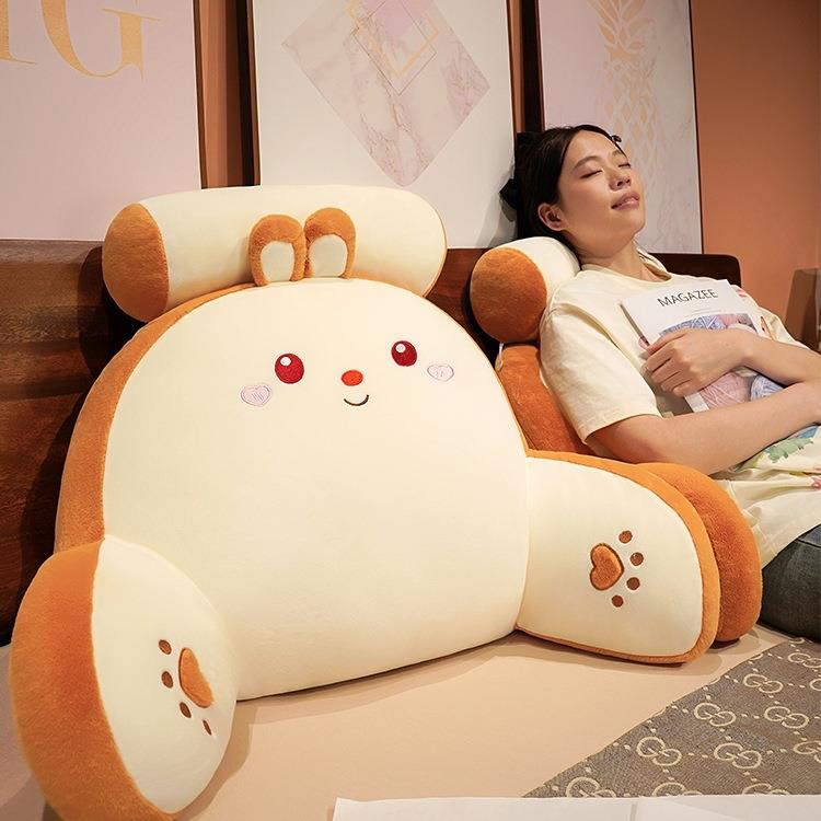 床头靠垫软包护腰靠枕大靠背孕妇沙发抱枕宿舍床上看书枕头腰垫夏