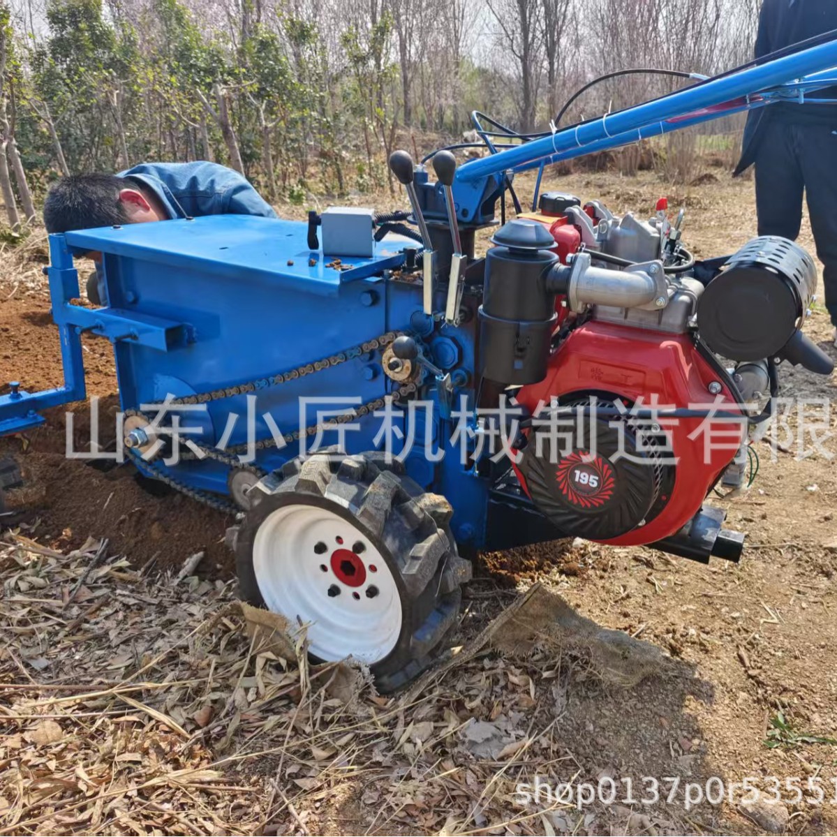 小型农用手扶柴油多功能开沟机