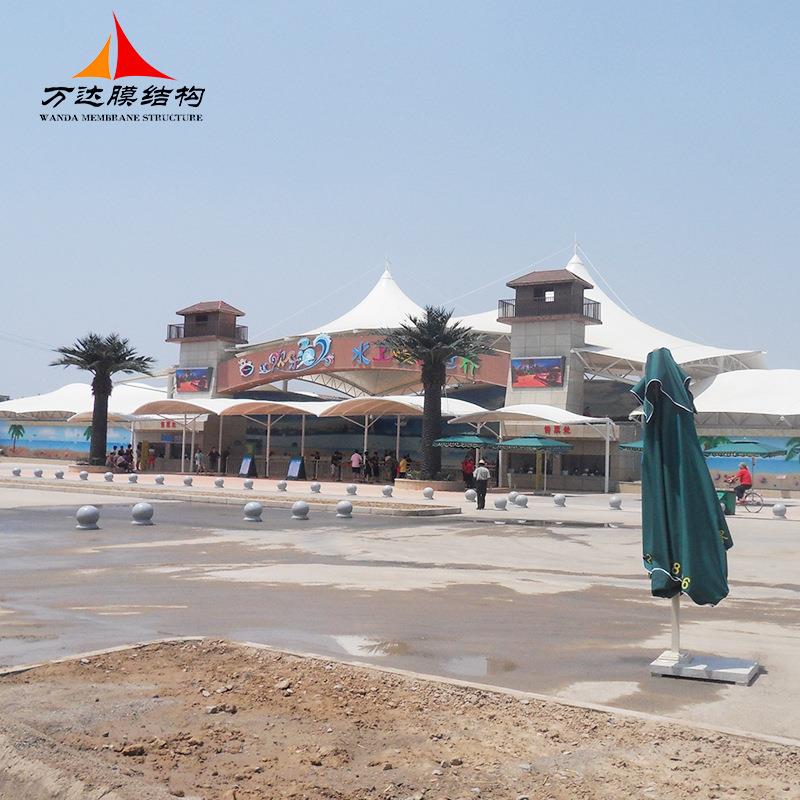 膜结构户外游乐园看台棚膜结构遮阳棚大型乐园膜结构景观棚